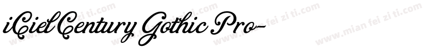 iCiel Century Gothic Pro字体转换